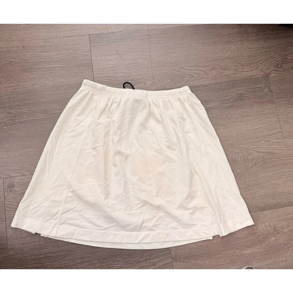 Vintage NIKE dri fit‎ challenge cream off white small skirt women's tennis golf
